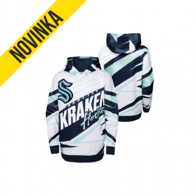 NHL, mikina, ADEPT, QUARTERBACK, PULLOVER, SUBLIMATED, HOODIE, SEATTLE, KRAKEN, JR, detská